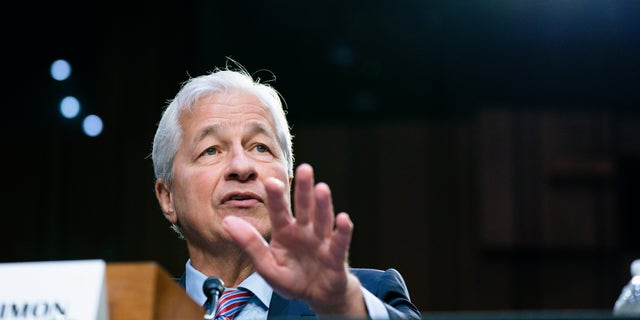 JPMorgan Chase &amp; Company Chairman and CEO Jamie Dimon testifies at a Senate Banking Committee annual Wall Street oversight hearing, Thursday, Sept. 22, 2022.